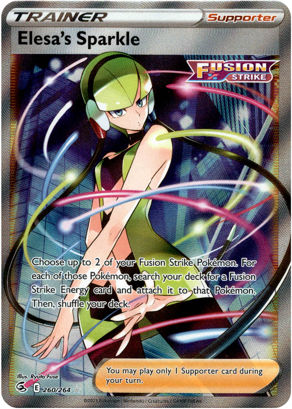 Elesa's Sparkle Full Art - 260/264 - Fusion Strike - Card Cavern