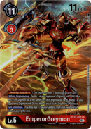 EmperorGreymon Alternate Art - BT12-017 SR - Across Time - Foil - Card Cavern