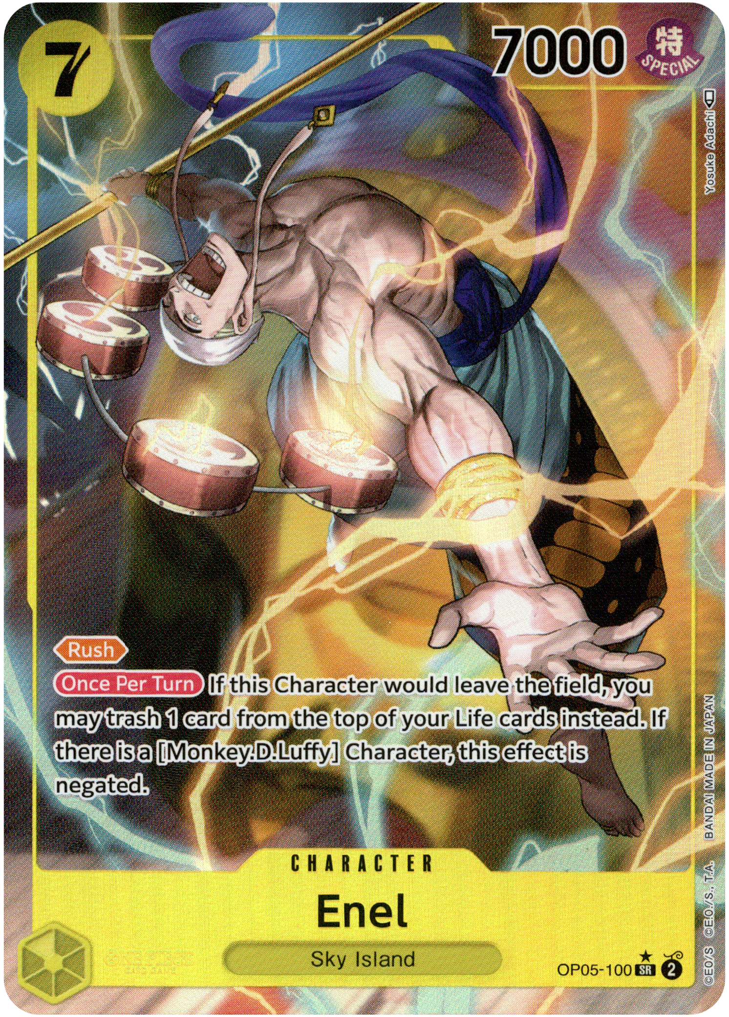 Enel Alternate Art - OP05-100 - Awakening of the New Era - Foil - Card Cavern