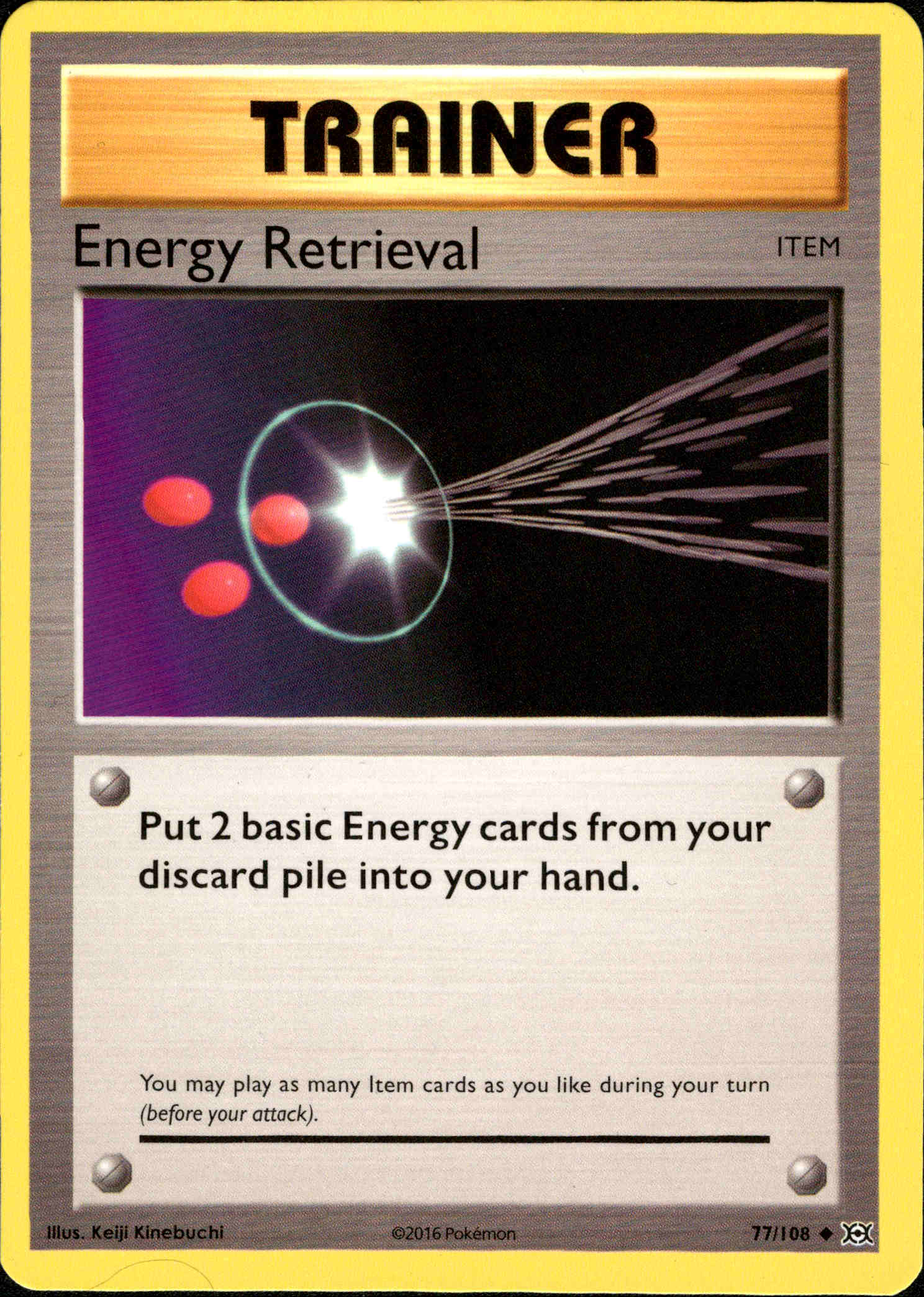 Energy Retrieval - 77/108 - Evolutions - Card Cavern