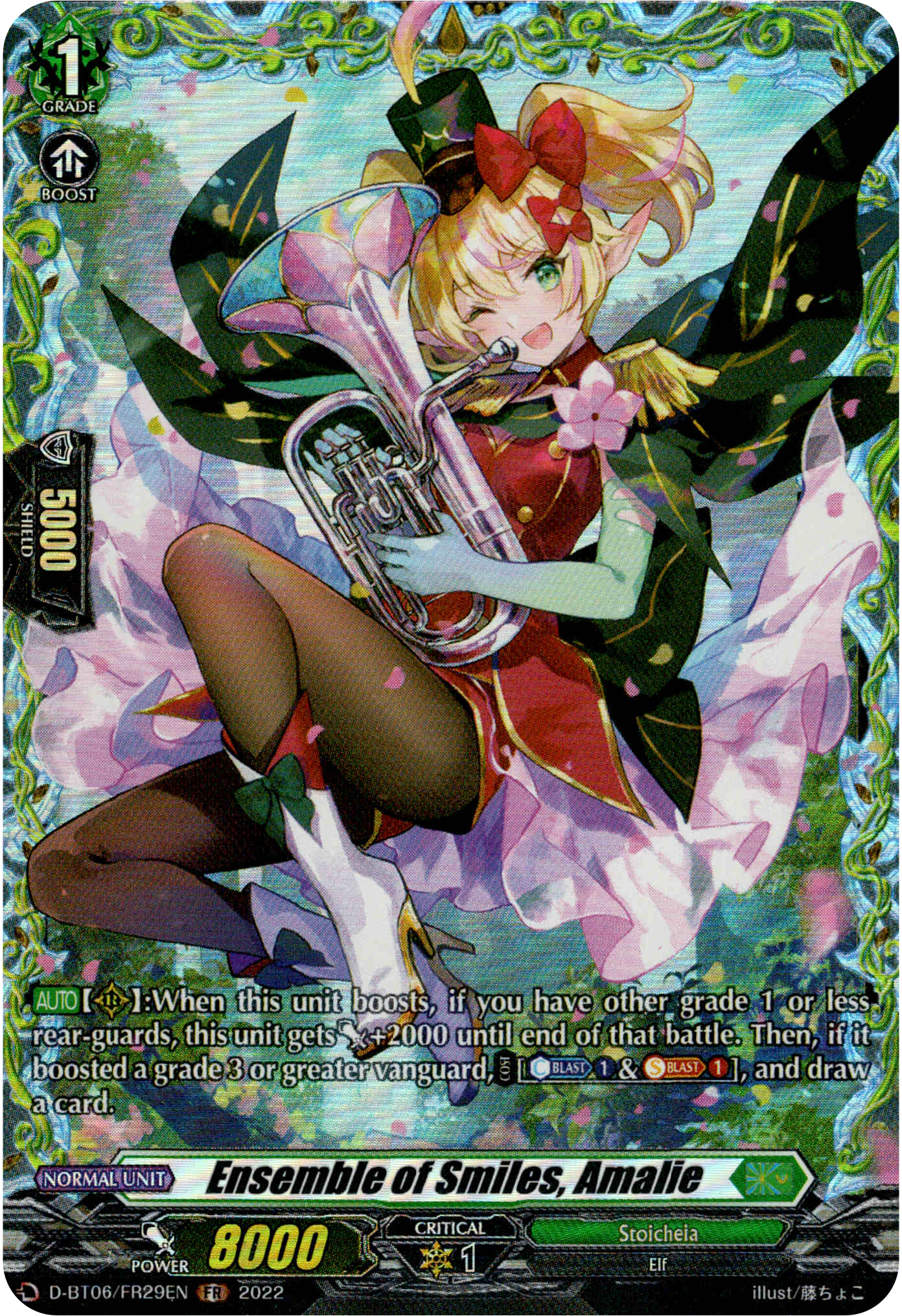 Ensemble of Smiles, Amalie - D-BT06/FR29EN - Blazing Dragon Reborn - Card Cavern