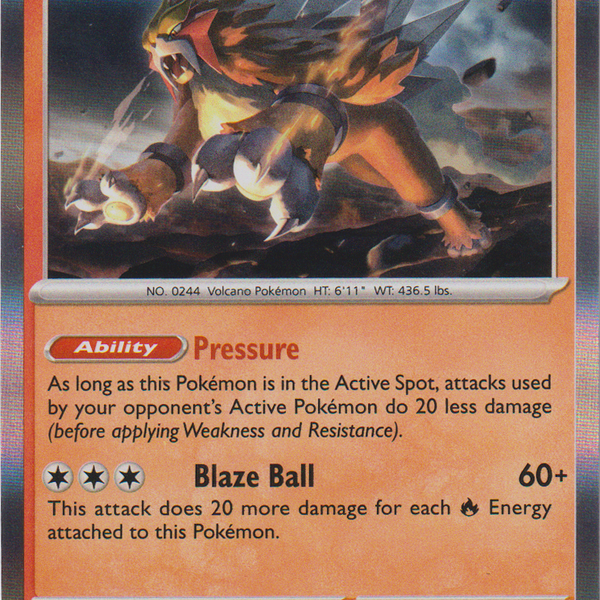 Entei - 030/197 - Obsidian Flames