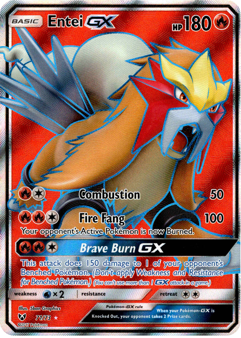 Entei GX Full Art - 71/73 - Shining Legends - Holo Card Cavern Trading Cards, LLC Entei GX Full Art - 71/73 - Shining Legends - Holo Card Cavern Trading Cards, LLC