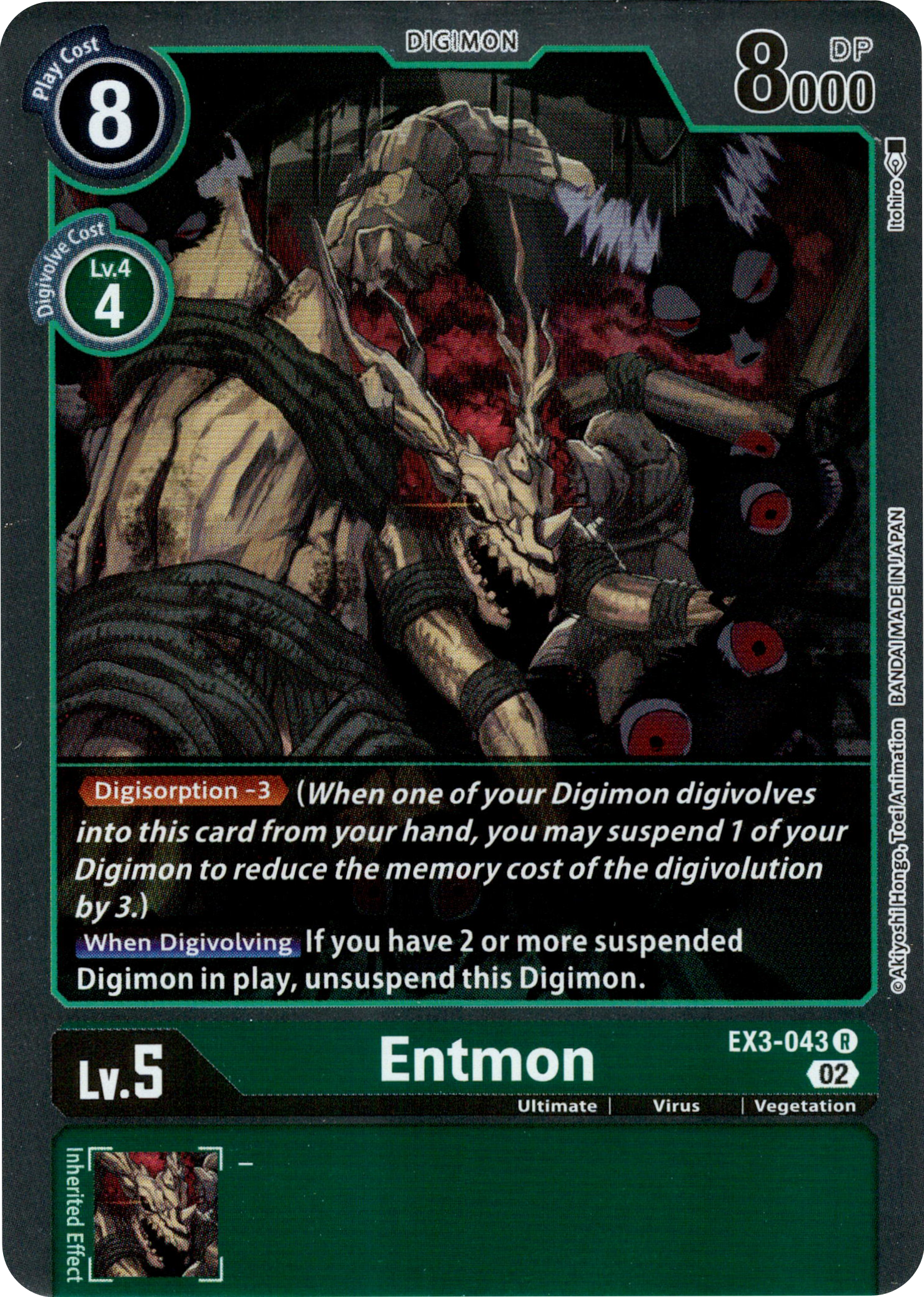 Entmon - EX3-043 R - Draconic Roar - Foil - Card Cavern