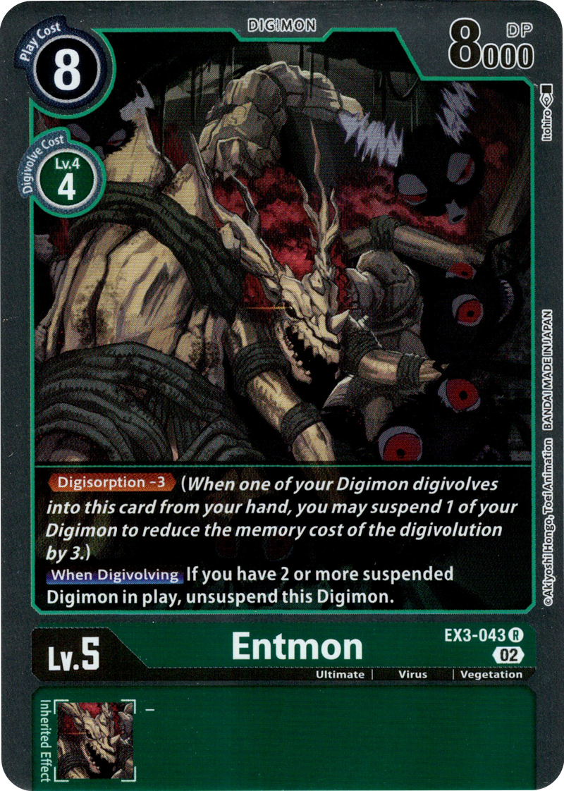 Entmon - EX3-043 R - Draconic Roar - Foil - Card Cavern
