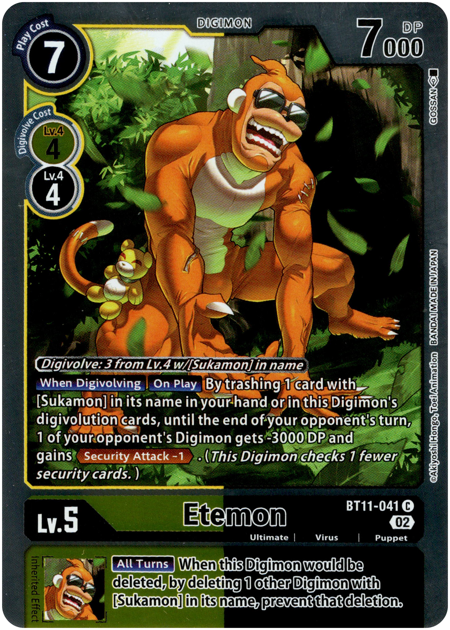 Etemon - BT11-041 C - Dimensional Phase - Foil - Card Cavern