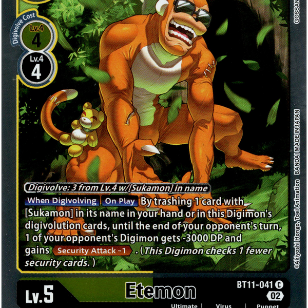 etemon digimon card Etemon - BT11-041 C - Dimensional Phase