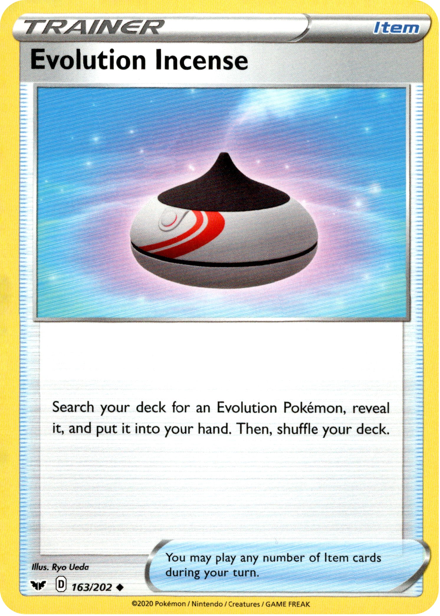 Evolution Incense - 163/202 - Sword & Shield - Card Cavern