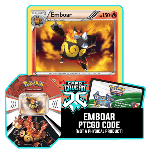 Evolved Battle Action Fall Tin: Emboar - PTCGO Code - Card Cavern