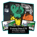 Evolving Skies ETB - Leafeon, Umbreon, Jolteon, & Flareon - Sleeves and Deck Box Pokemon TCG Live Code - Card Cavern