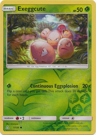 Exeggcute - 1/156 - Ultra Prism - Reverse Holo - Card Cavern