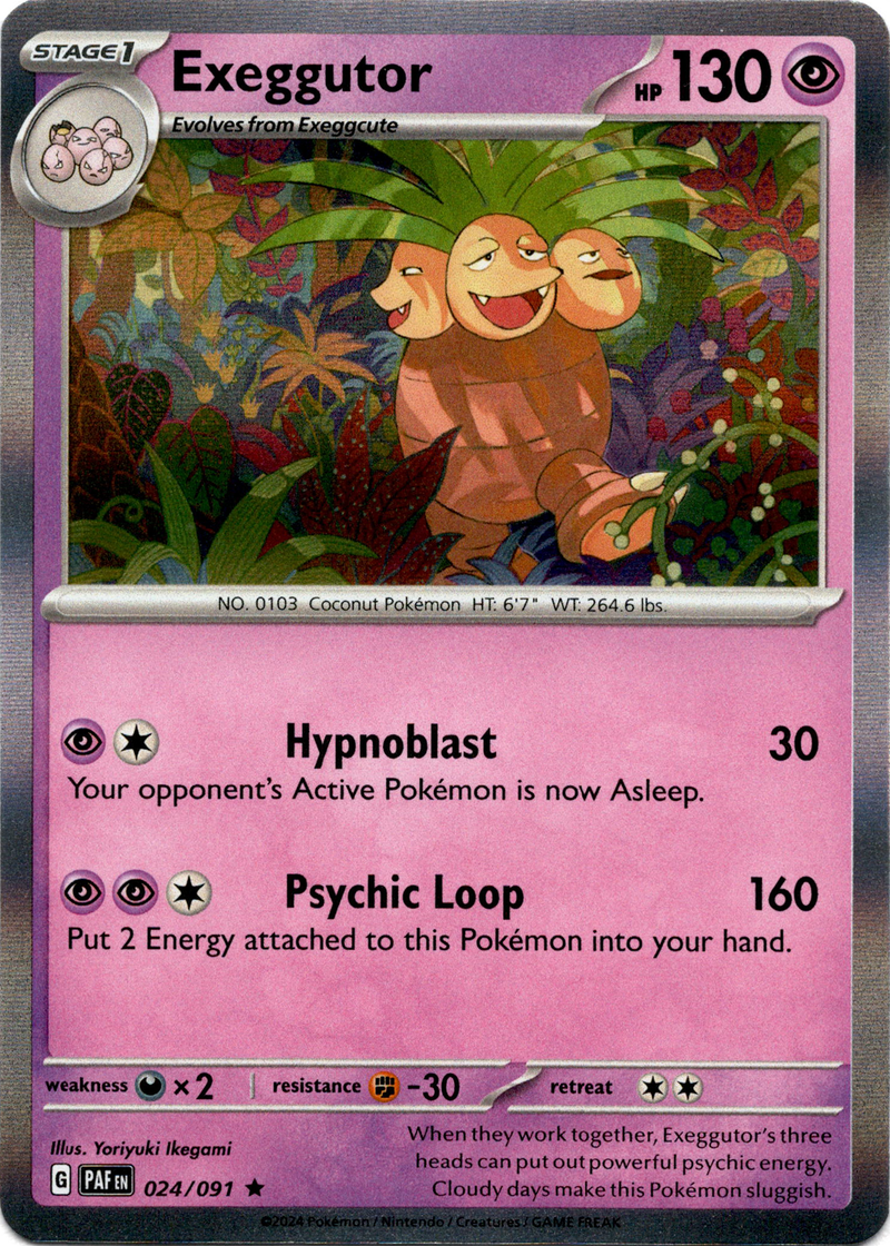 Pokémon Tcg Exeggutor 024/091 Holo (paldean Fates) | Cuotas sin interés Pokémon Tcg Exeggutor 024/091 Holo (paldean Fates) | Cuotas sin interés
