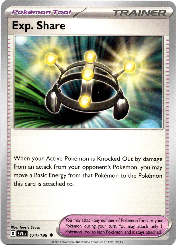 scarlet and violet pokemon cards price Exp. Share - 174/198