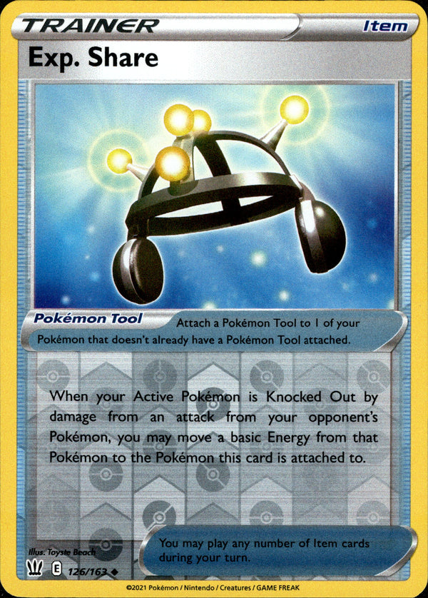 Exp. Share - 126/163 - Battle Styles - Reverse Holo - Card Cavern