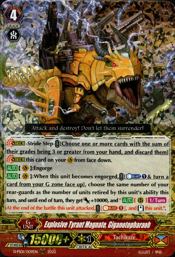 Explosive Tyrant Magnate, Giganotopharaoh - D-PS01/009EN - P Clan Collection 2022 - Card Cavern