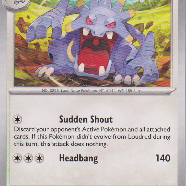 pokemon exploud card Exploud - 150/182