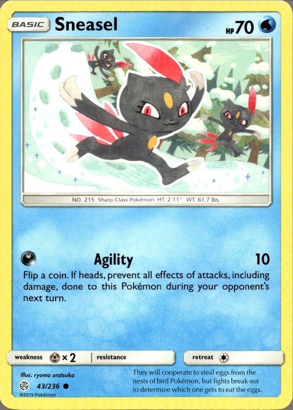 Sneasel - 43/236 - Cosmic Eclipse - Card Cavern