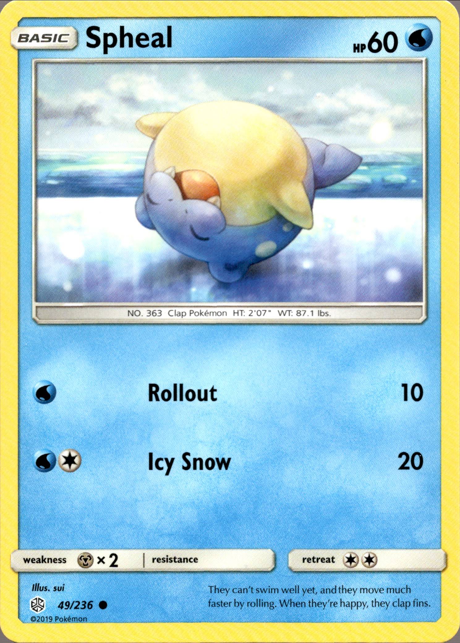 Spheal - 49/236 - Cosmic Eclipse - Card Cavern