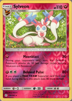 Sylveon - 155/236 - Cosmic Eclipse - Reverse Holo - Card Cavern