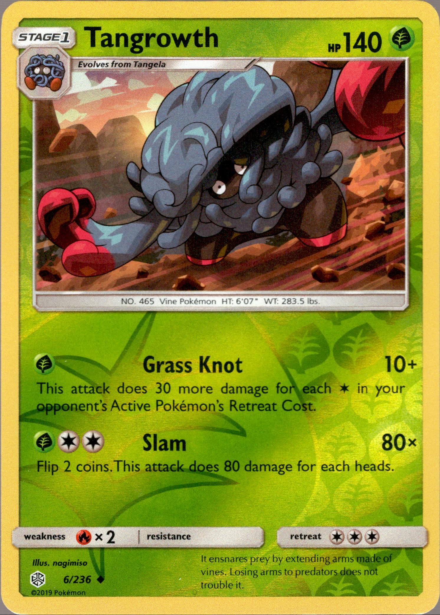 Tangrowth - 6/236 - Cosmic Eclipse - Reverse Holo - Card Cavern