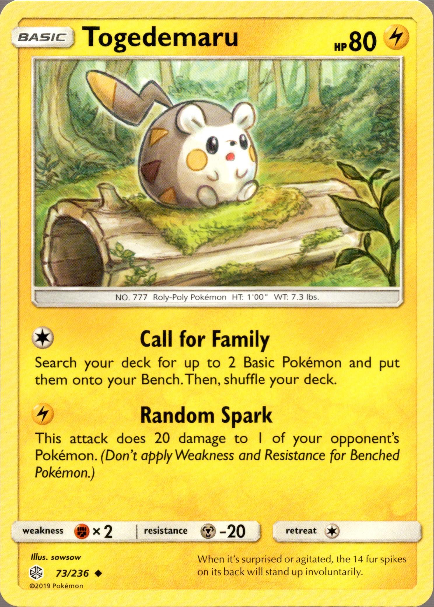 Togedemaru - 73/236 - Cosmic Eclipse - Card Cavern