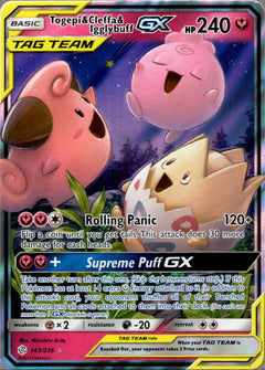 Togepi & Cleffa & Igglybuff GX - 143/236 - Cosmic Eclipse - Holo - Card Cavern