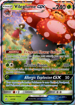 Vileplume GX - 4/236 - Cosmic Eclipse - Holo - Card Cavern