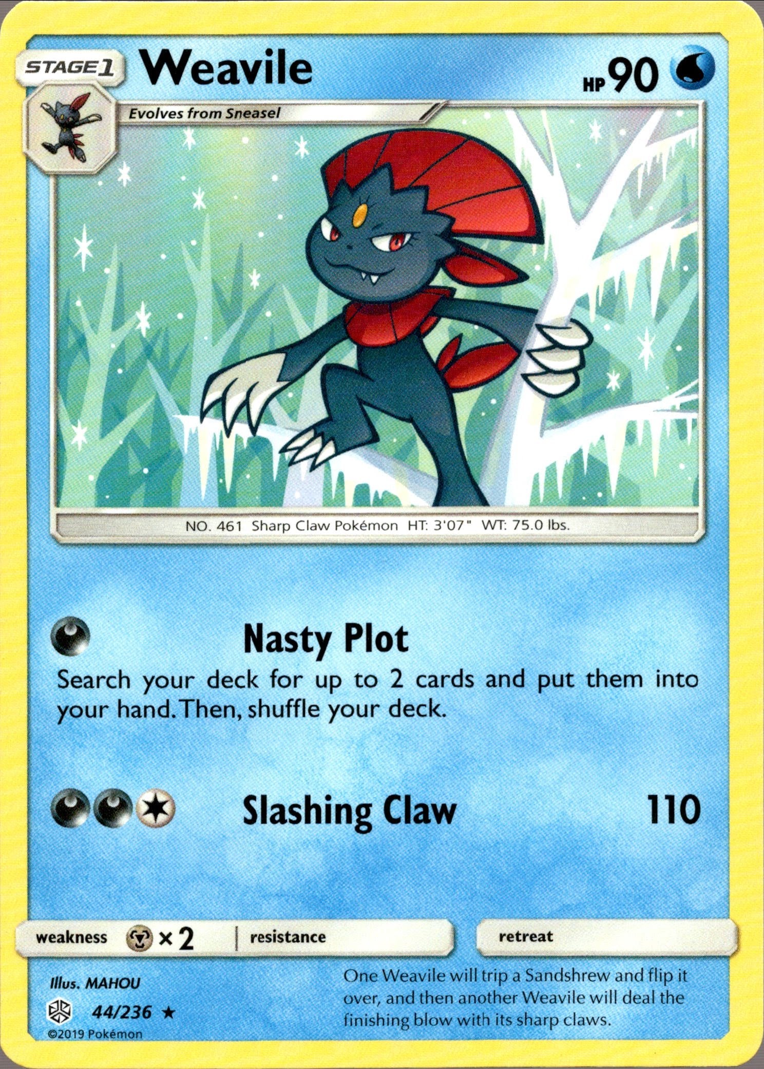 Weavile - 44/236 - Cosmic Eclipse - Card Cavern