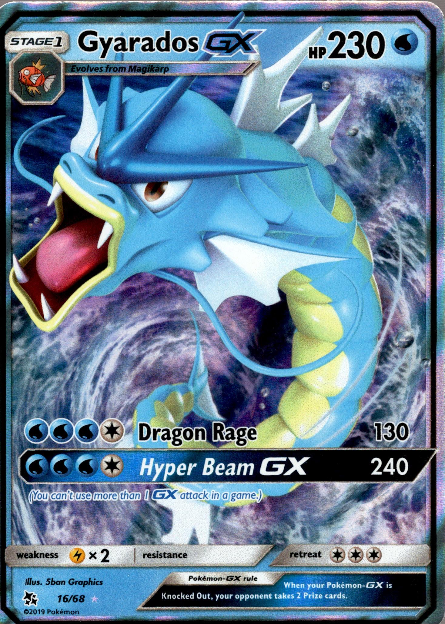Gyarados GX - 16/68 - Hidden Fates - Holo - Card Cavern