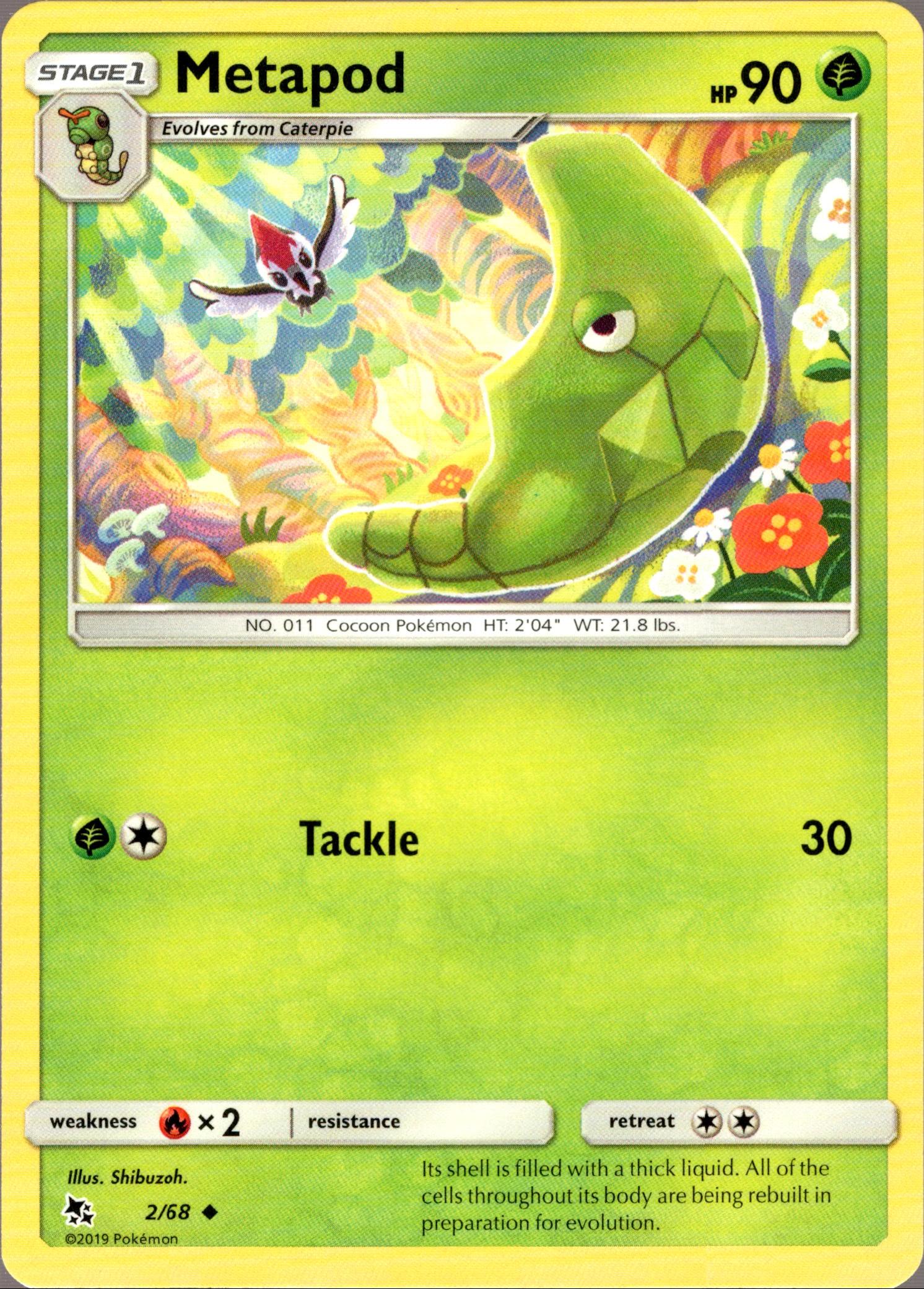 Metapod - 2/68 - Hidden Fates - Card Cavern