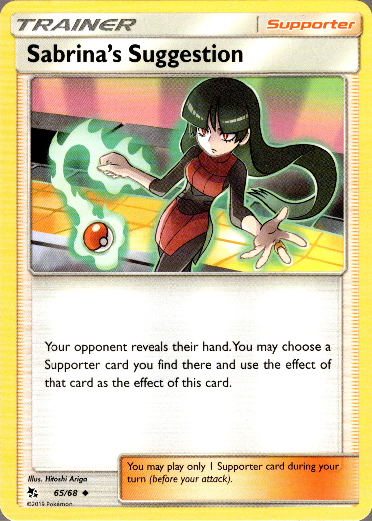 Sabrina's Suggestion - 65/68 - Hidden Fates - Card Cavern
