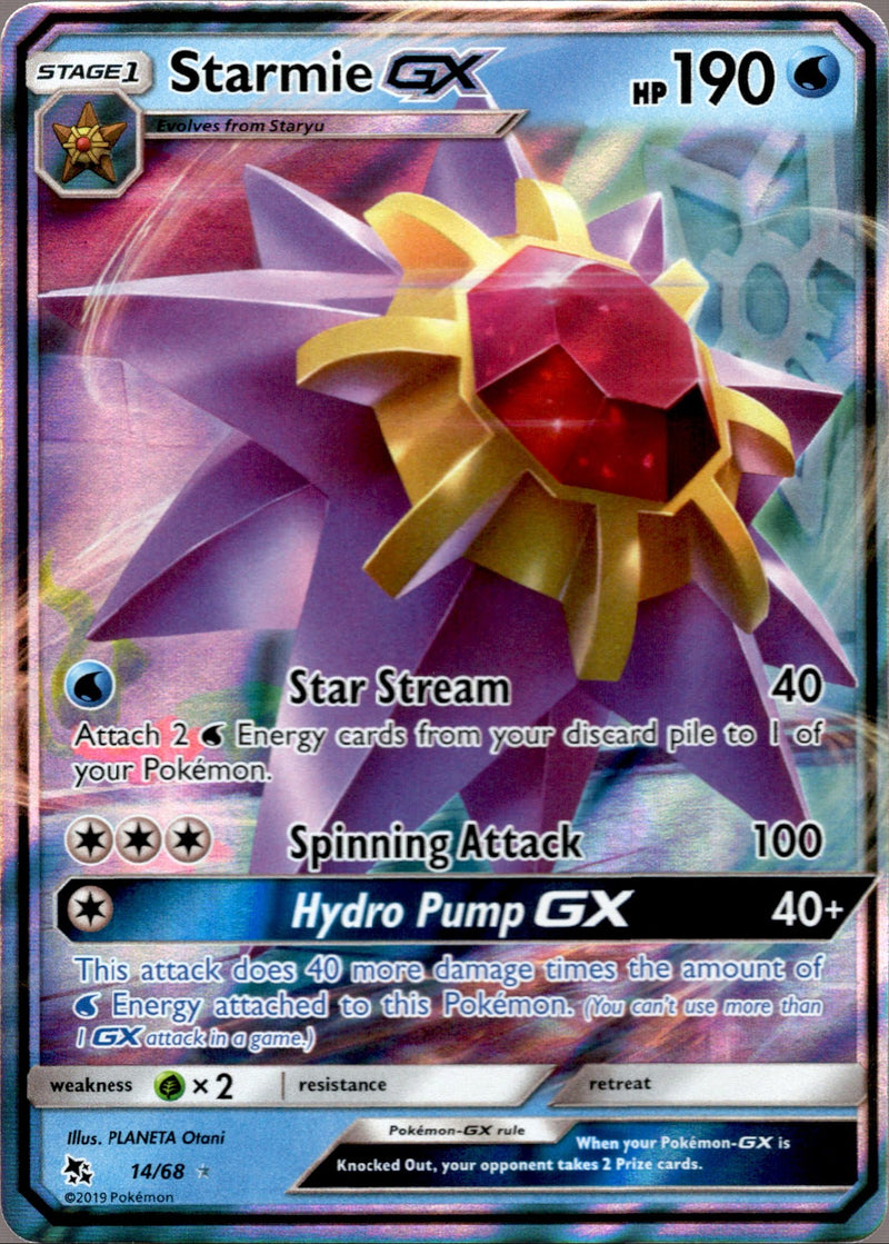 Pokemon Trading Card Game Hidden Fates Ultra Rare Starmie GX #14
