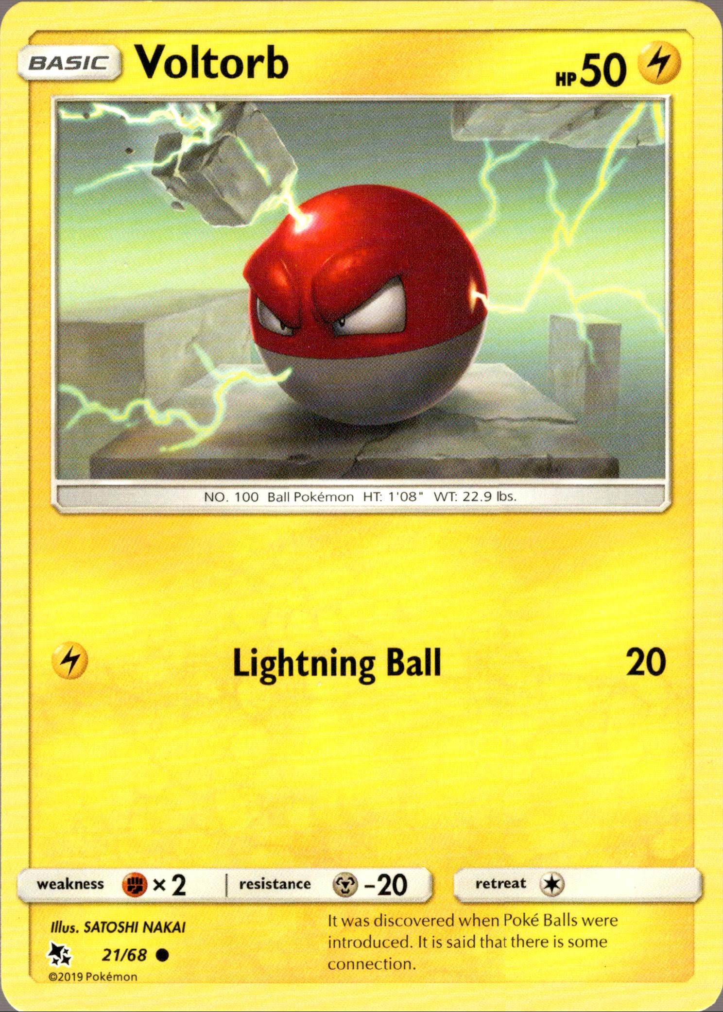 Voltorb - 21/68 - Hidden Fates - Card Cavern