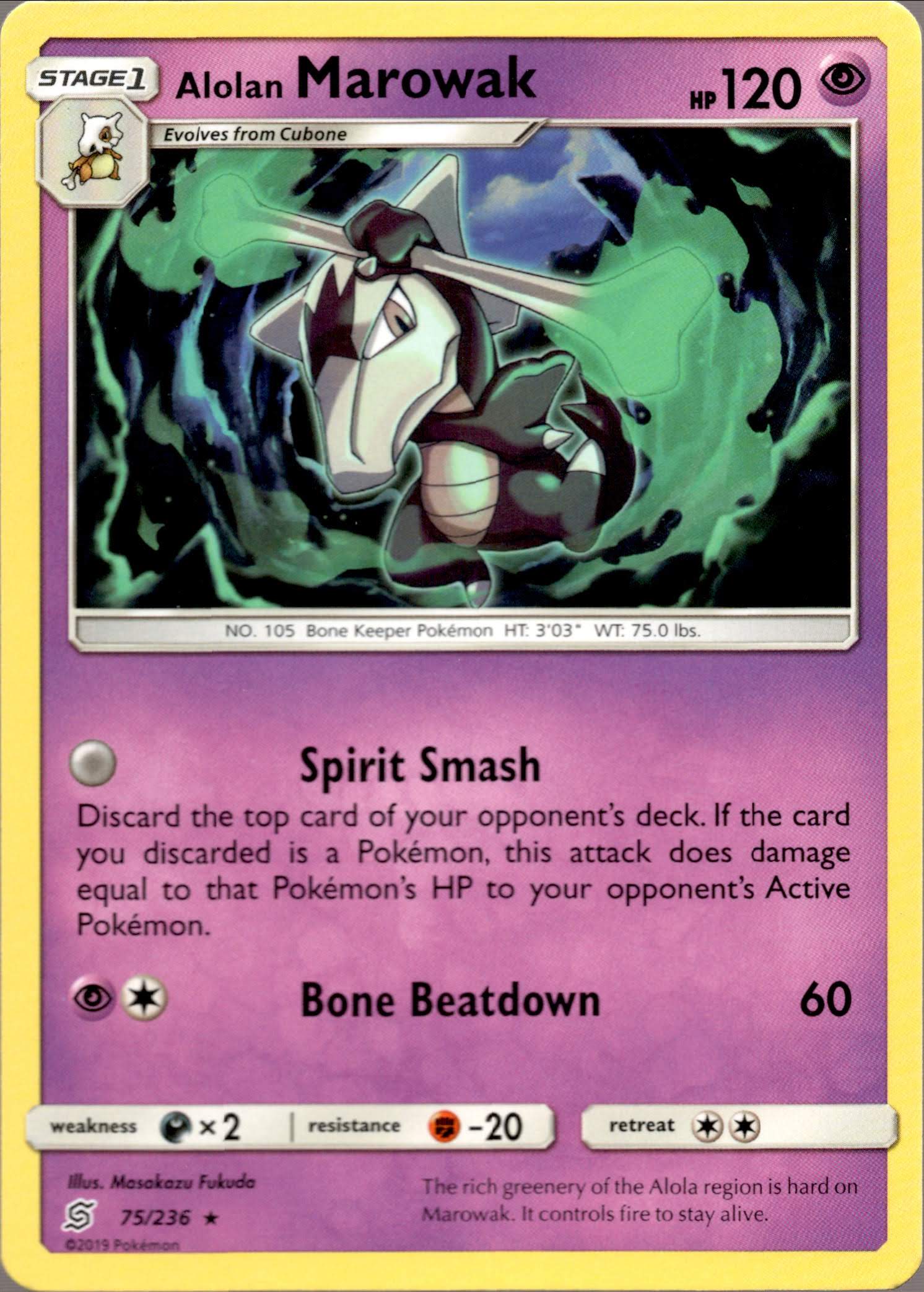 Alolan Marowak - 75/236 - Unified Minds - Card Cavern