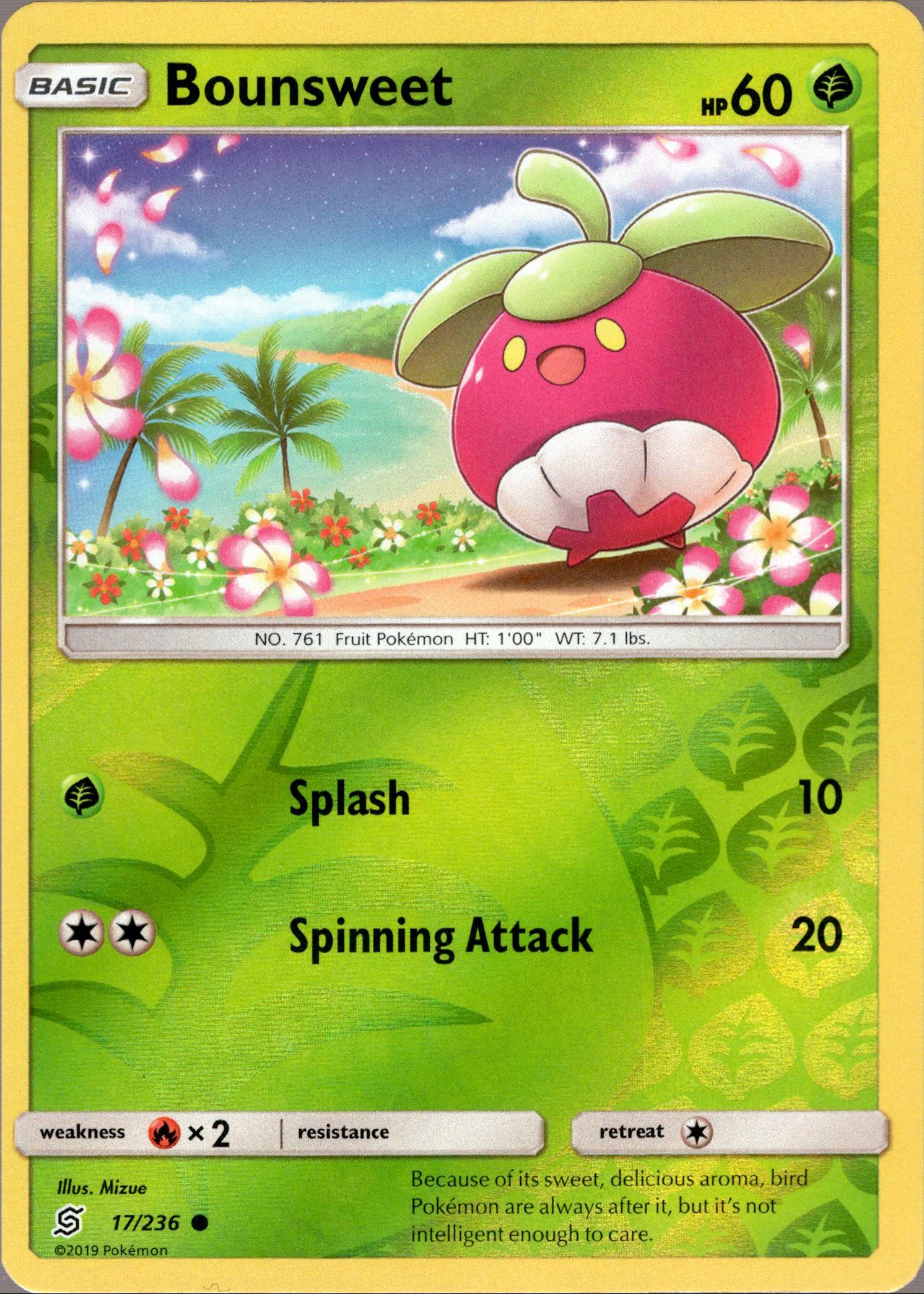 Bounsweet - 17/236 - Unified Minds - Reverse Holo - Card Cavern