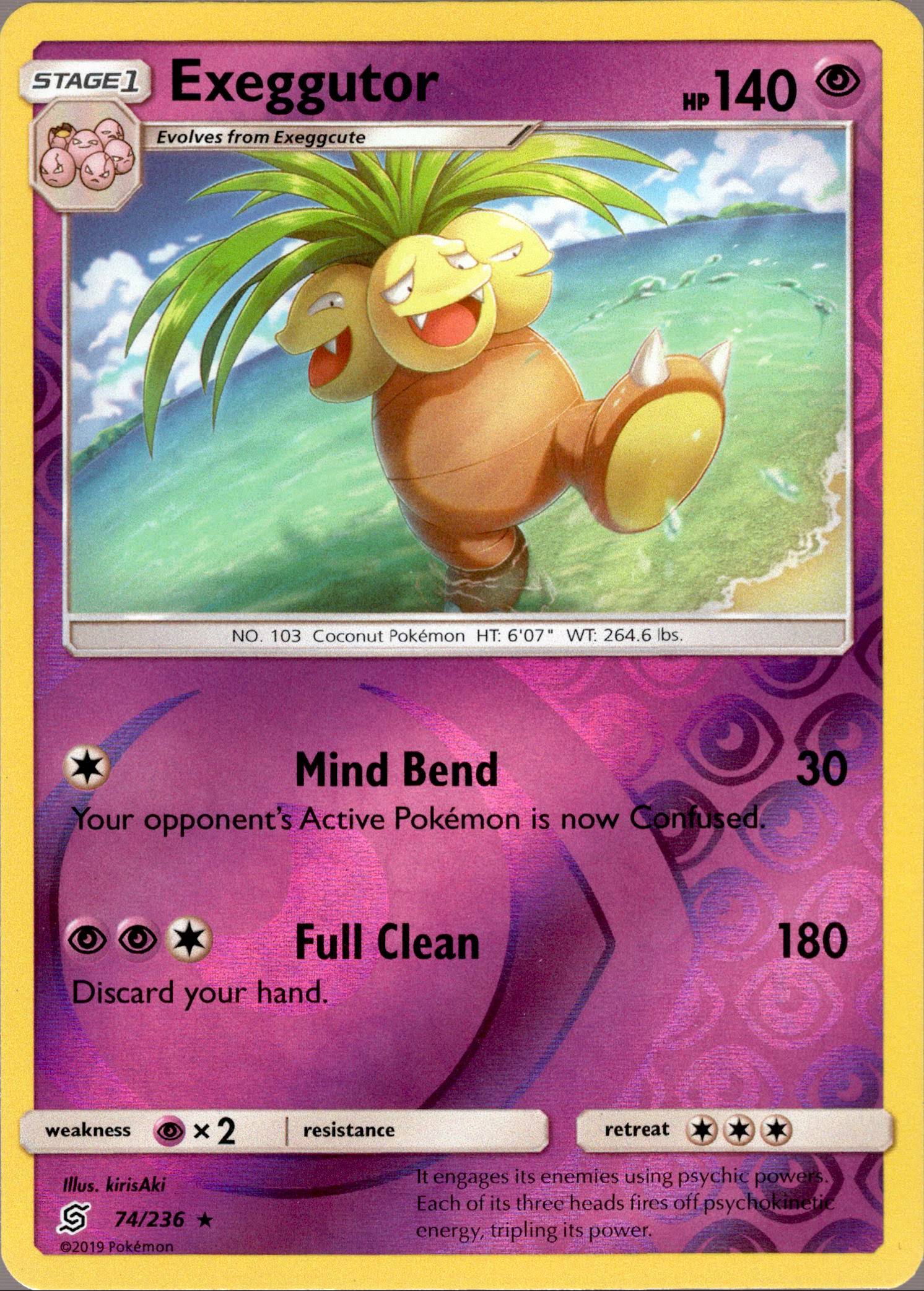Exeggutor - 74/236 - Unified Minds - Reverse Holo - Card Cavern