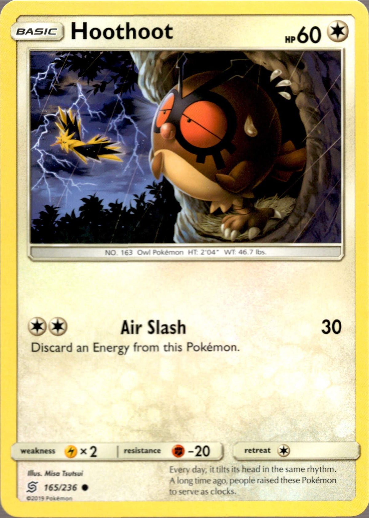 Hoothoot - 165/236 - Unified Minds - Card Cavern