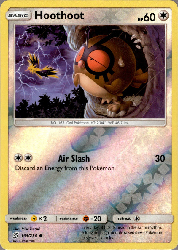 Hoothoot - 165/236 - Unified Minds - Reverse Holo - Card Cavern