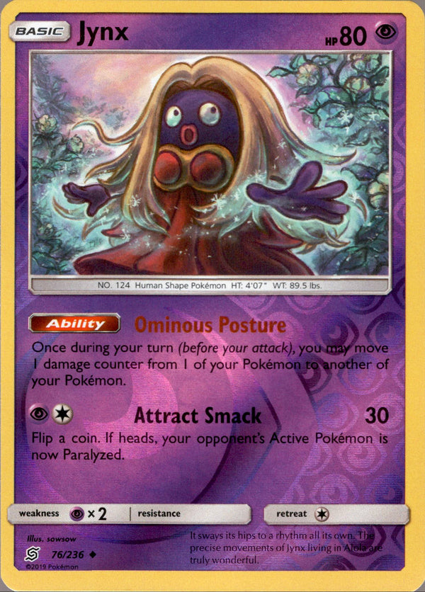 Jynx - 76/236 - Unified Minds - Reverse Holo - Card Cavern