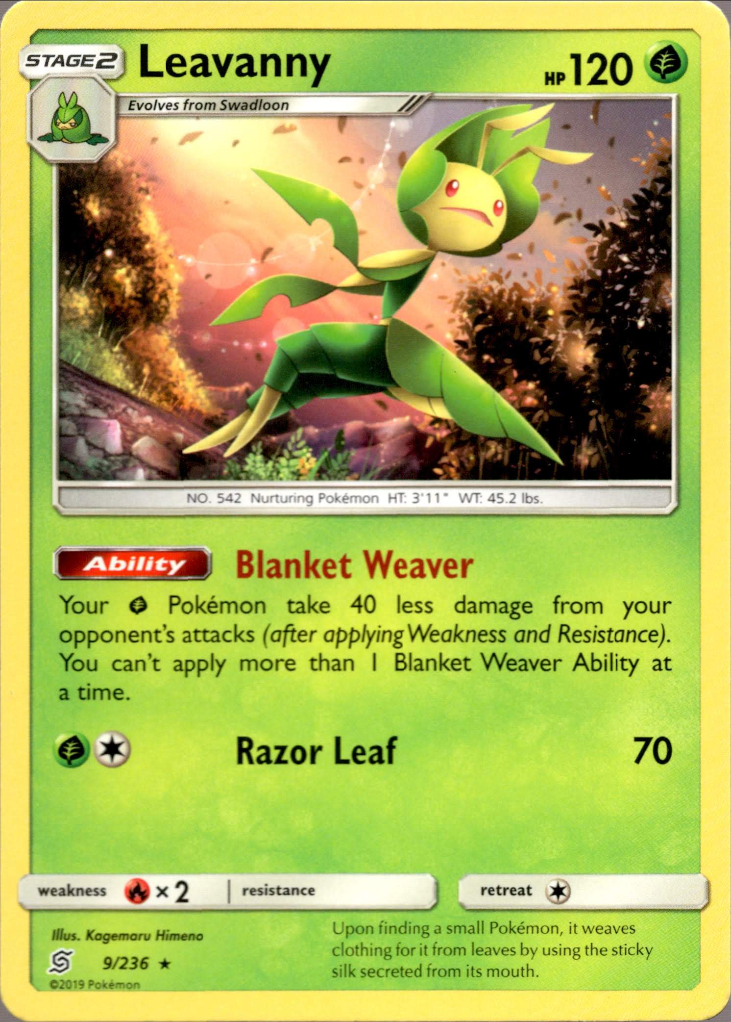Leavanny - 9/236 - Unified Minds - Card Cavern