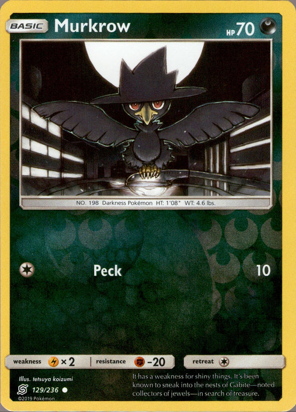 Murkrow - 129/236 - Unified Minds - Reverse Holo - Card Cavern
