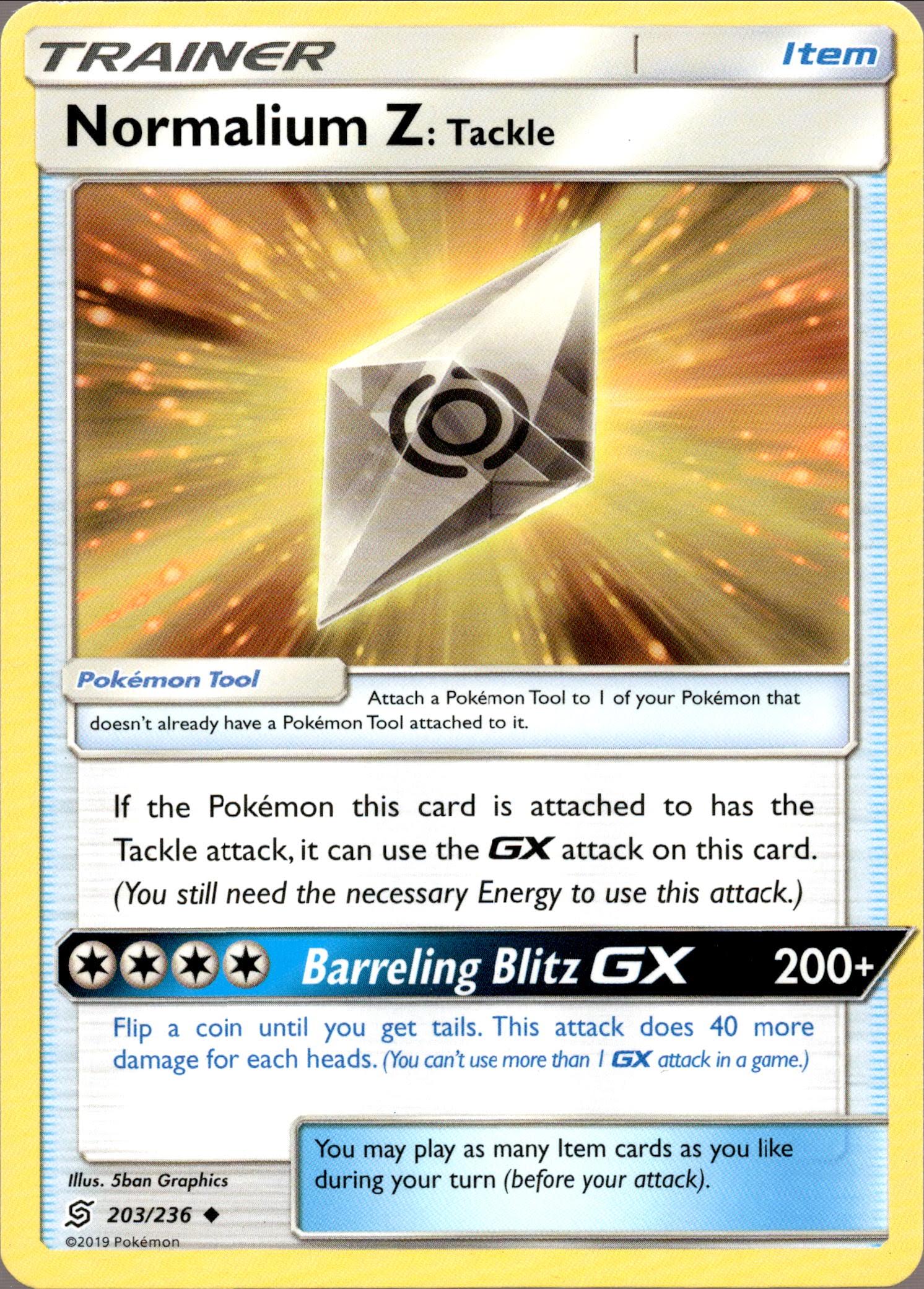 Normalium Z: Tackle - 203/236 - Unified Minds - Card Cavern