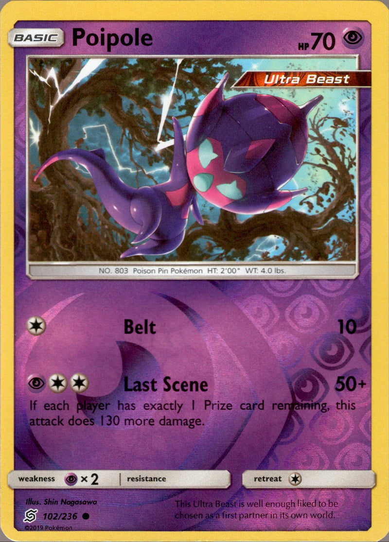 Poipole - 102/236 - Unified Minds - Reverse Holo - Card Cavern
