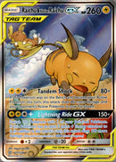 Raichu & Alolan Raichu GX Alternate Art - 221/236 - Unified Minds - Holo - Card Cavern