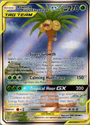 Rowlet & Alolan Exeggutor GX Alternate Art - 215/236 - Unified Minds - Holo - Card Cavern