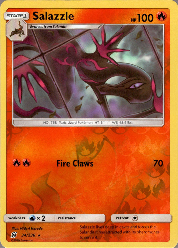 Salazzle - 34/236 - Unified Minds - Reverse Holo - Card Cavern