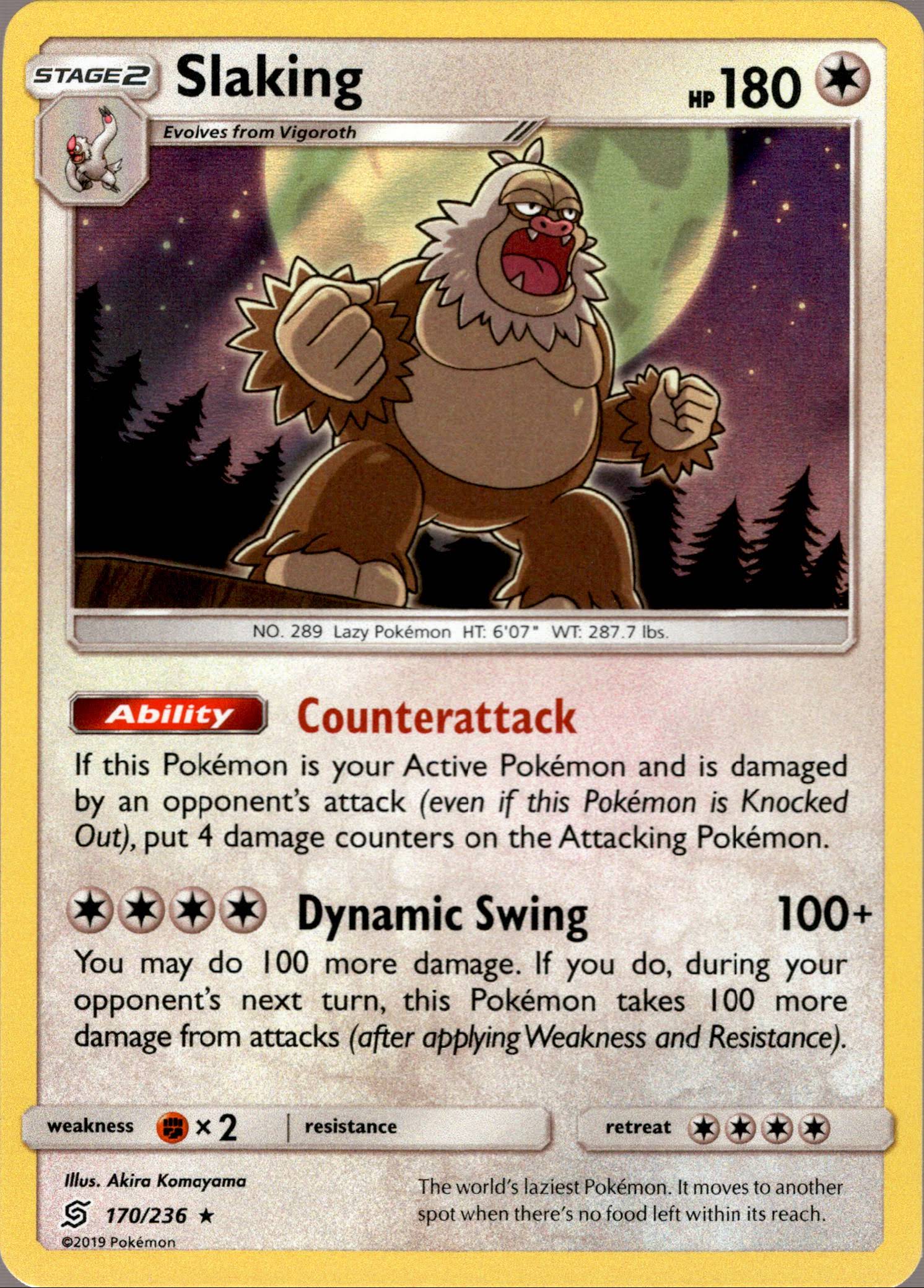 Slaking - 170/236 - Unified Minds - Holo - Card Cavern