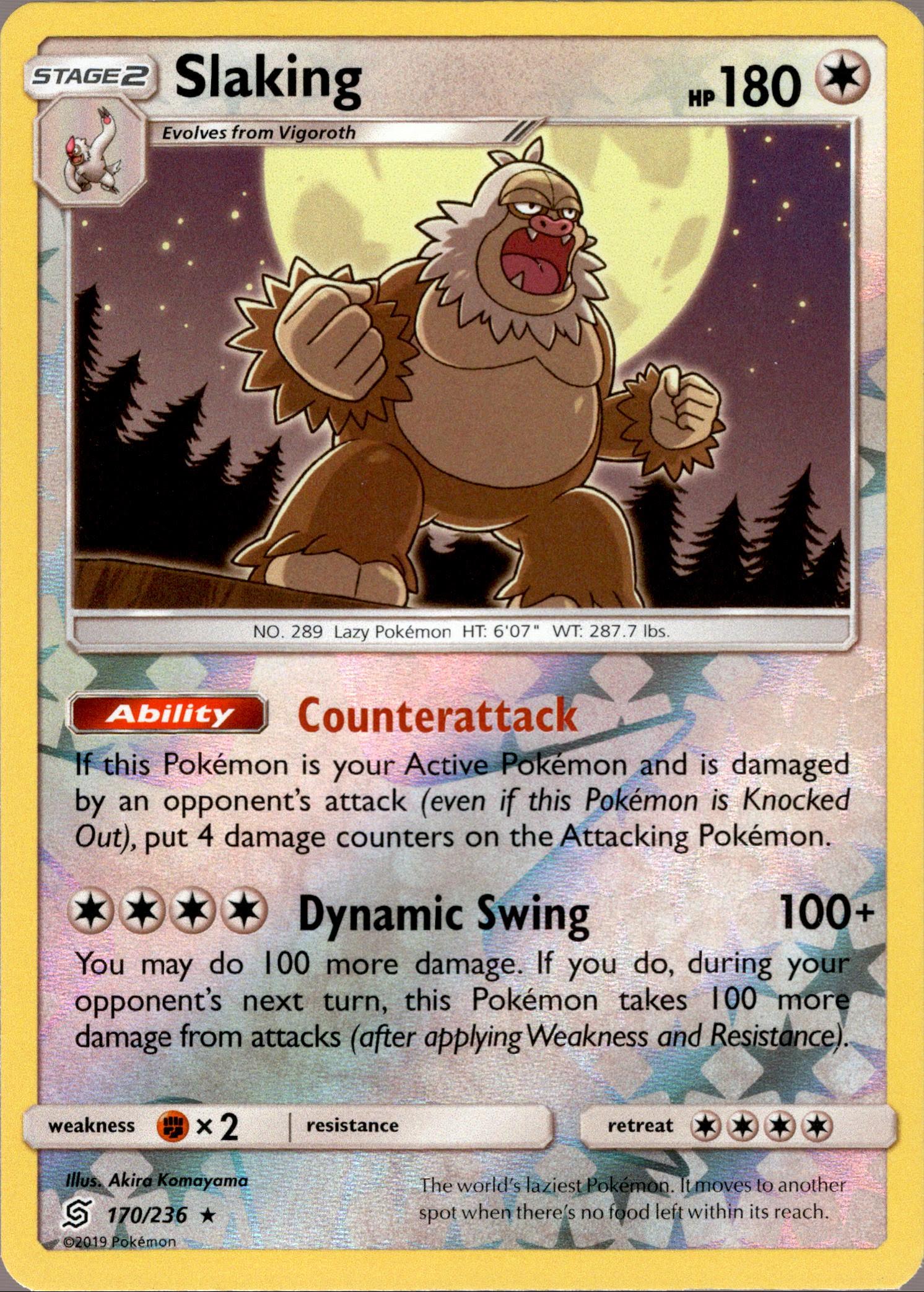 Slaking - 170/236 - Unified Minds - Reverse Holo - Card Cavern