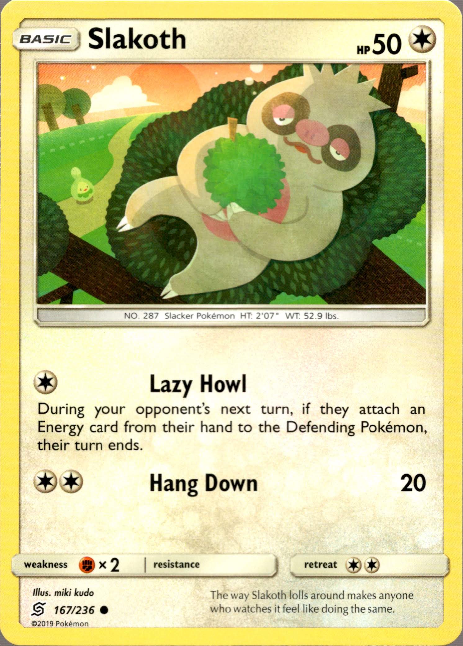 Slakoth - 167/236 - Unified Minds - Card Cavern