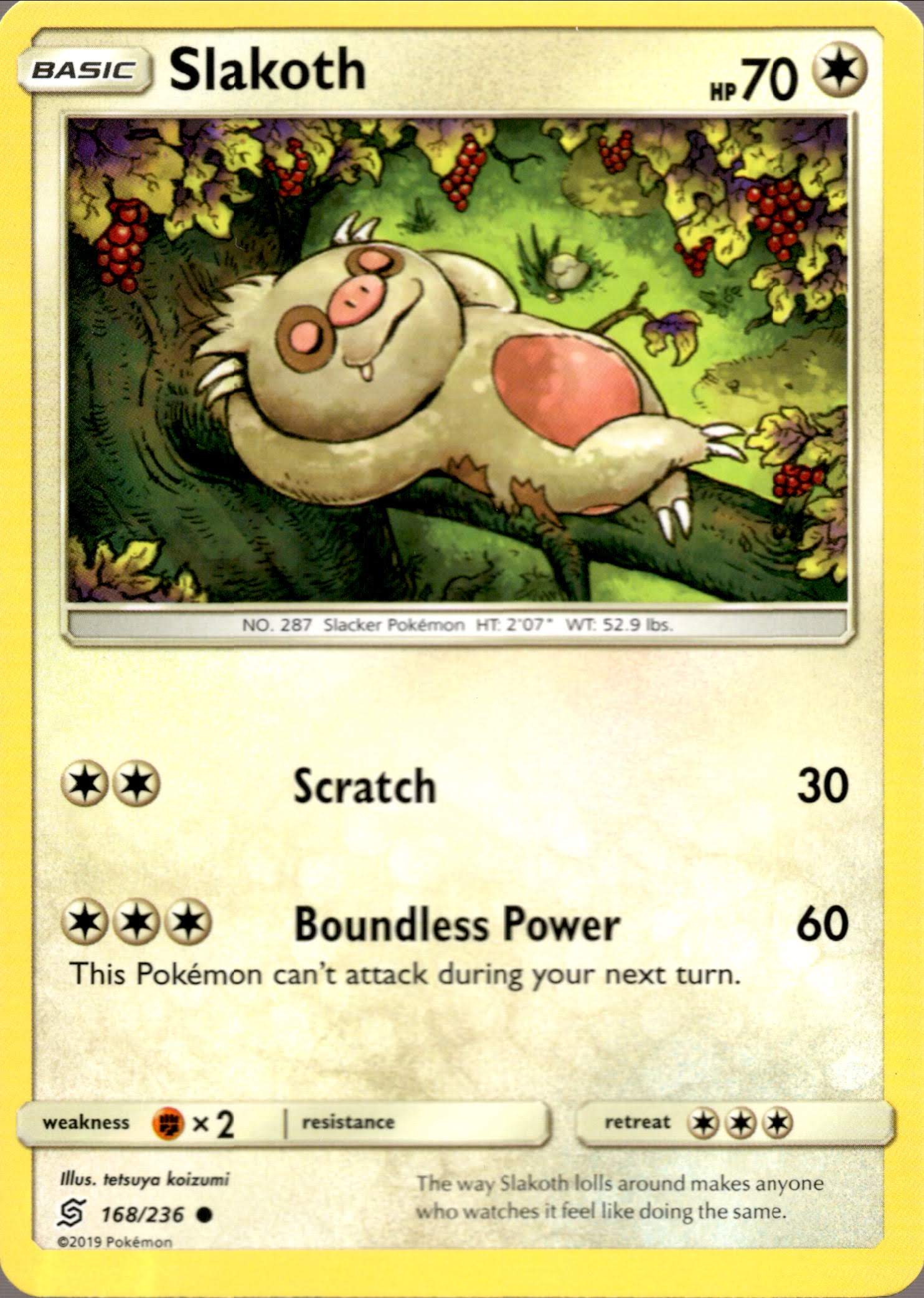 Slakoth - 168/236 - Unified Minds - Card Cavern